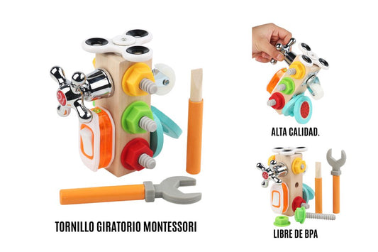 Juguete montessori multi-actividades