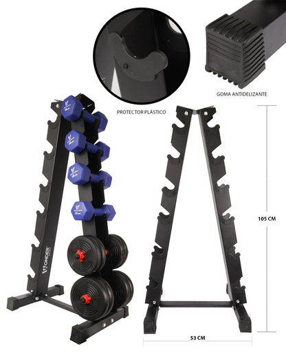 Rack Organizador de Mancuernas