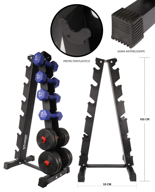 Rack Organizador de Mancuernas